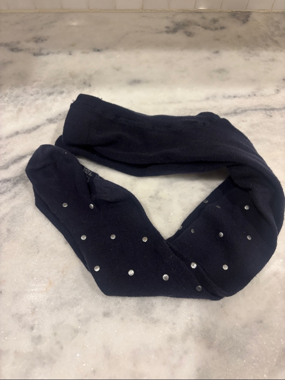 Jacadi girls navy blue stockings